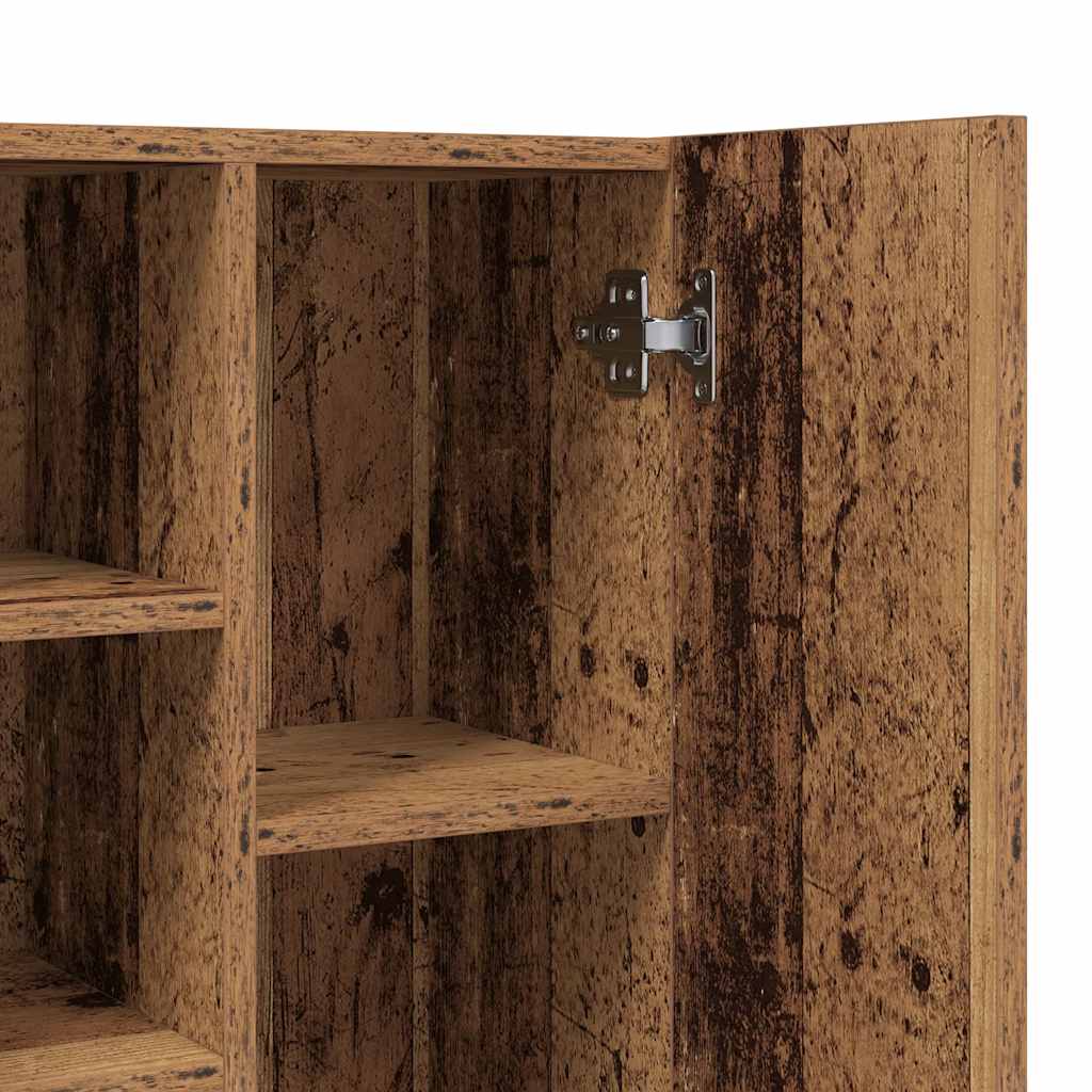 vidaXL Mobile per Lavatrice Legno Antico 64x25,5x190 cm