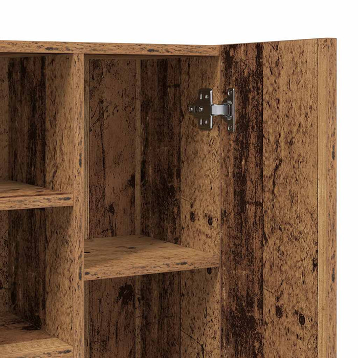 vidaXL Mobile per Lavatrice Legno Antico 64x25,5x190 cm