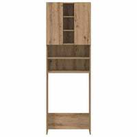 Mobile per Lavatrice Rovere Artigianale 64x25,5x190 cm