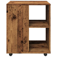 Armadietto con Ruote Legno Antico 60x53x72cm in Truciolato 856658