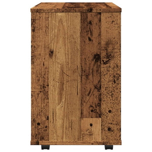vidaXL Mobiletto con Ruote Legno Antico 46x36x59 cm in Truciolato