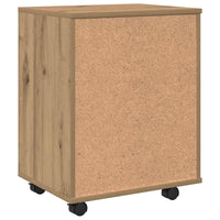 vidaXL Armadietto con Ruote Rovere Artigianale 46x36x59 cm Truciolato