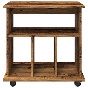 Armadietto con Ruote Legno Antico 60x45x60 cm Legno Multistrato 856662