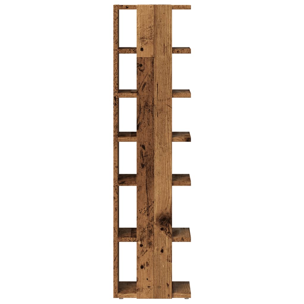 Scarpiere 2 pz Legno Antico 28x27x102 cm in Legno Multistrato