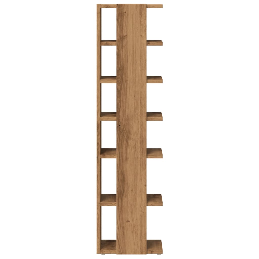 Scarpiera mobiletto portascarpe mobiletto portaoggetti per ingresso corridoio soggiorno set di 2 realizzato a mano in legno ingegnerizzato marrone 02_0022127