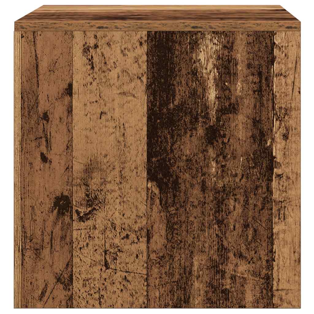 Tavolini Impilabili 3 pz Legno Antico in Legno Multistrato