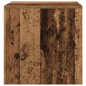 Tavolini Impilabili 3 pz Legno Antico in Legno Multistrato