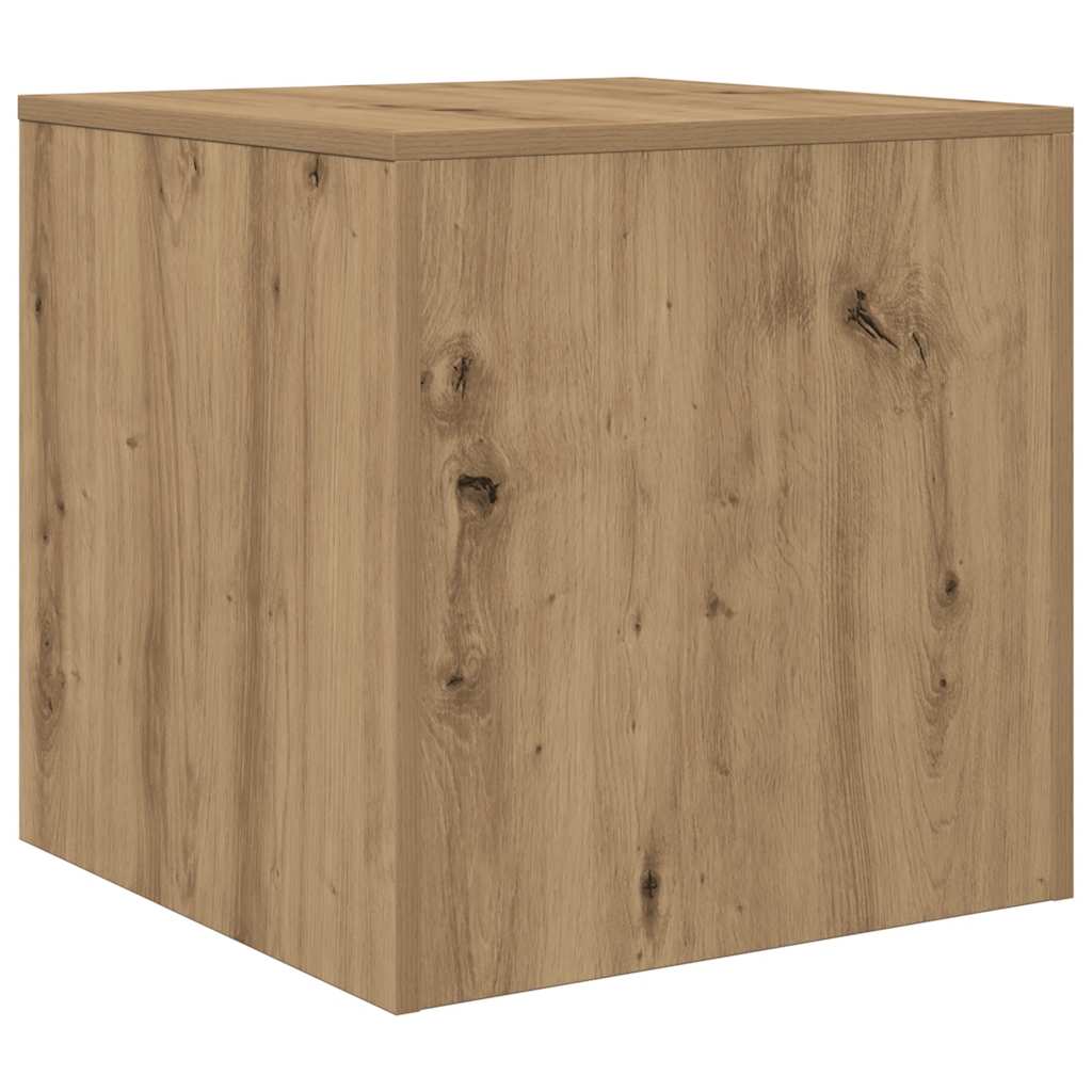 Tavolini Impilabili 3 pz Rovere Artigianale Legno Multistrato