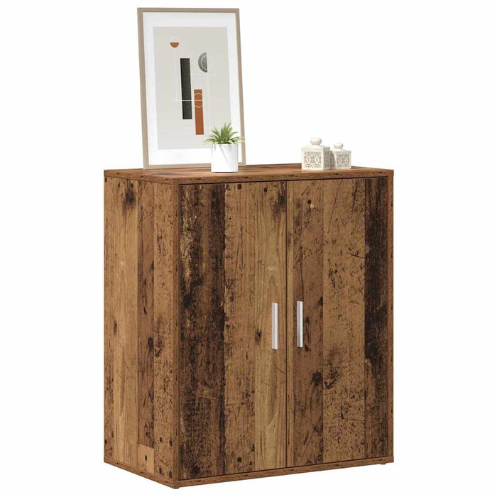 Scarpiera Legno Vecchio 60x35x70 cm in Legno Multistrato 856696