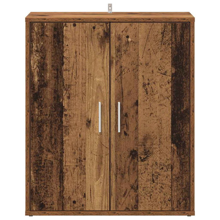 Scarpiera Legno Vecchio 60x35x70 cm in Legno Multistrato 856696