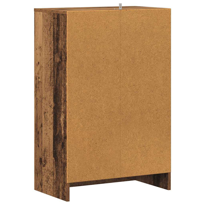 Scarpiera Legno Antico 60x35x92 cm in Legno Multistrato 856698