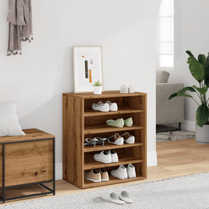 Scarpiera Rovere Artigianale 60x35x70 cm in Legno Multistrato