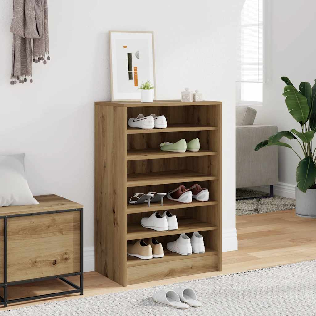 Scarpiera Rovere Artigianale 60x35x92 cm in Legno Multistrato 856703