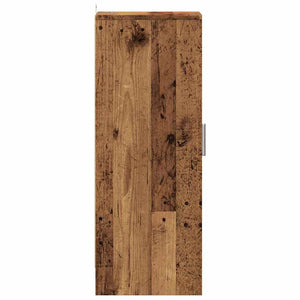 Scarpiera Legno Vecchio 32x35x92 cm in Legno Multistrato