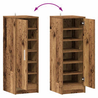 Scarpiera Rovere Artigianale 32x35x92 cm in Legno Multistrato 856709