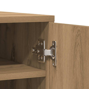 Scarpiera Rovere Artigianale 32x35x92 cm in Legno Multistrato 856709