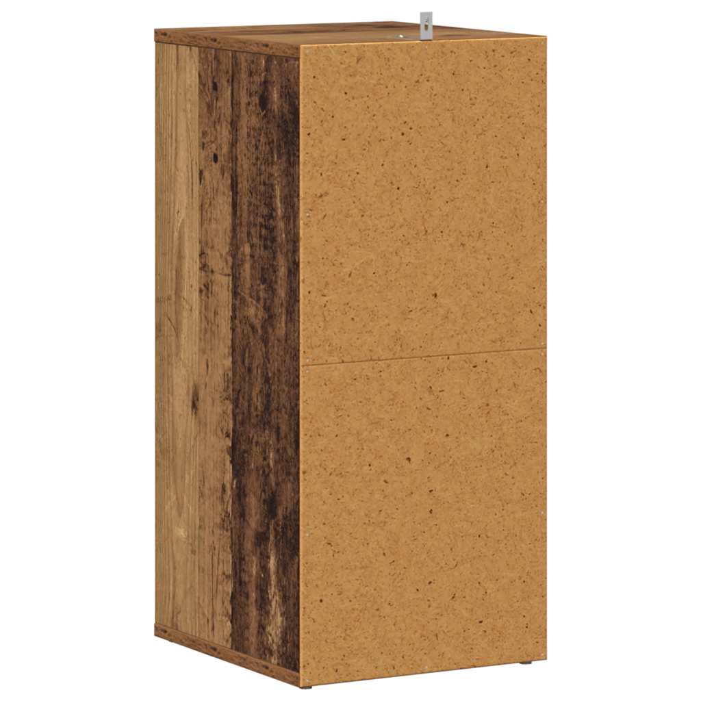 vidaXL Scarpiera Legno Antico 32x35x70 cm in Legno Multistrato