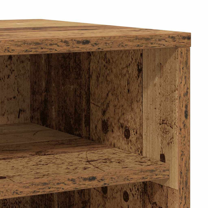 vidaXL Scarpiera Legno Antico 32x35x70 cm in Legno Multistrato
