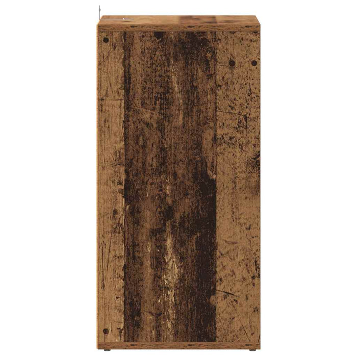 Scarpiere 2 pz Legno Antico 32x35x70 cm in Legno Multistrato 856711