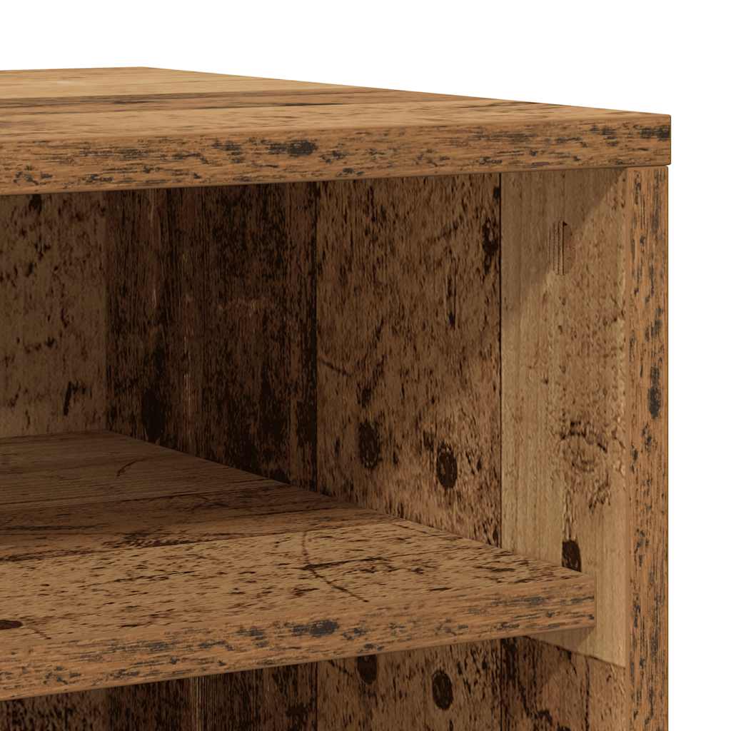 Scarpiere 2 pz Legno Antico 32x35x70 cm in Legno Multistrato 856711
