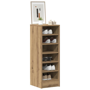 Scarpiera Rovere Artigianale 32x35x92 cm in Legno Multistrato 856715