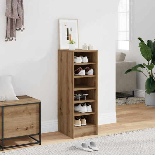 Scarpiera Rovere Artigianale 32x35x92 cm in Legno Multistrato 856715