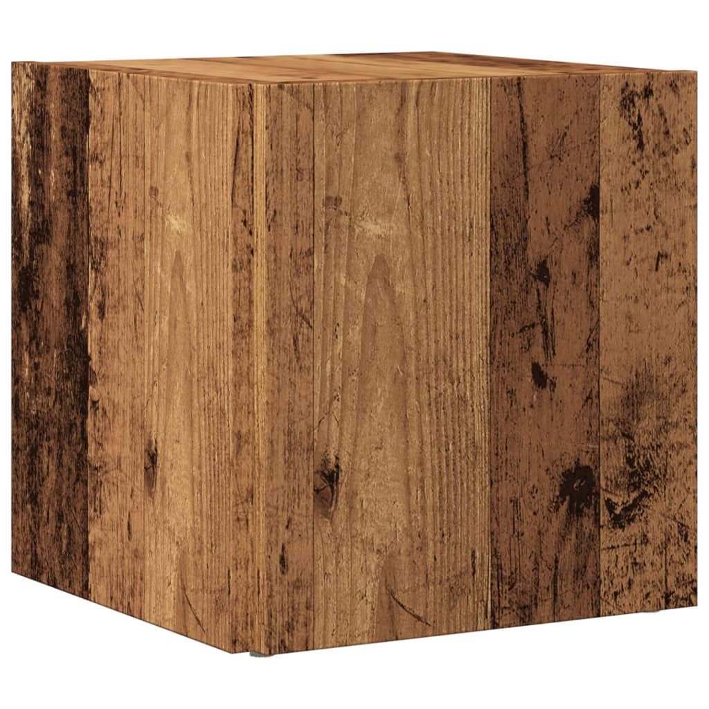 Tavolino-Tavolino da soggiorno-Tavolo Legno Antico 33x33x34 cm in Legno Multistrato