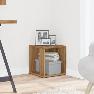 Tavolino da Salotto Rovere Artigianale 33x33x34cm in Truciolato