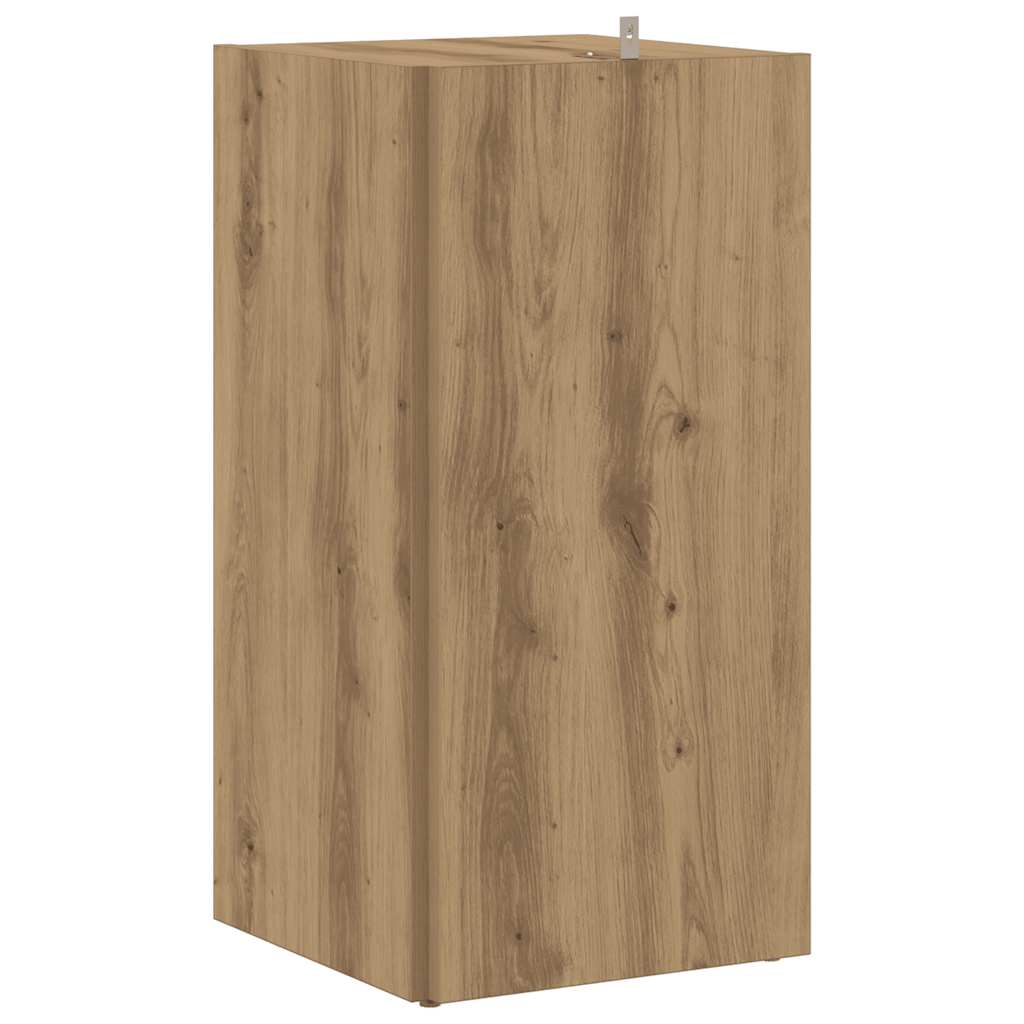 vidaXL Mobile Angolare Rovere Artigianale 33x33x67 cm in Truciolato