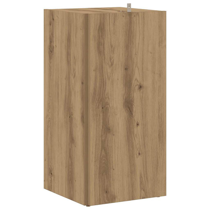 vidaXL Mobile Angolare Rovere Artigianale 33x33x67 cm in Truciolato