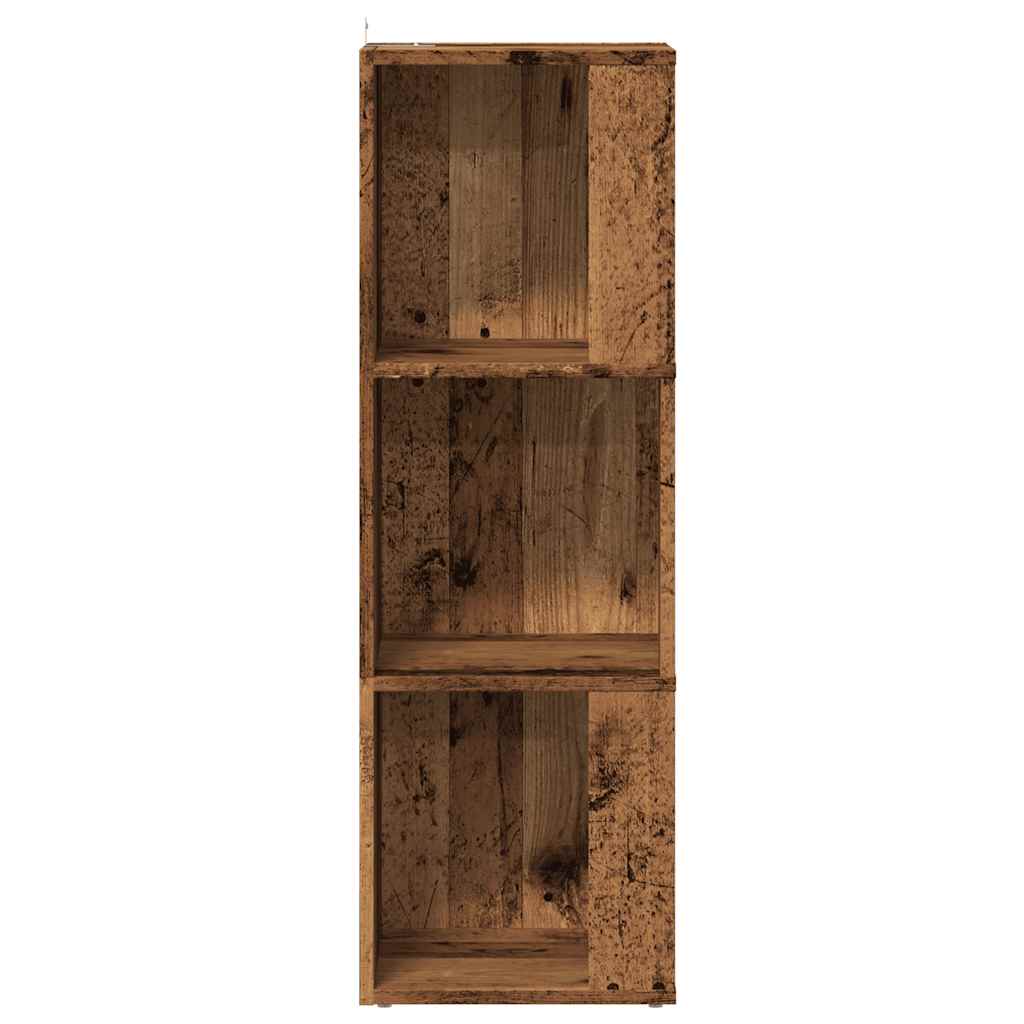 Mobile Angolare Legno Antico 33x33x100 cm Legno Multistrato 856720