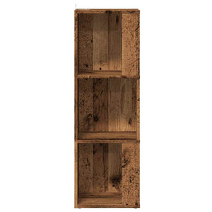 Mobile Angolare Legno Antico 33x33x100 cm Legno Multistrato