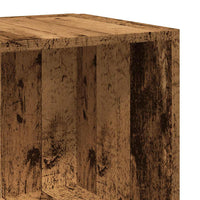 Mobile Angolare Legno Antico 33x33x100 cm Legno Multistrato