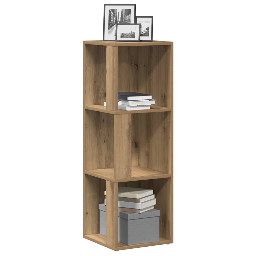 Mobile Angolare Rovere Artigianale 33x33x100 cm in Truciolato 856721