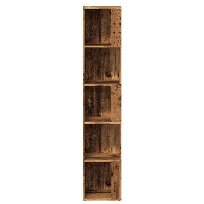vidaXL Mobile Angolare Legno Antico 33x33x165 cm in Truciolato