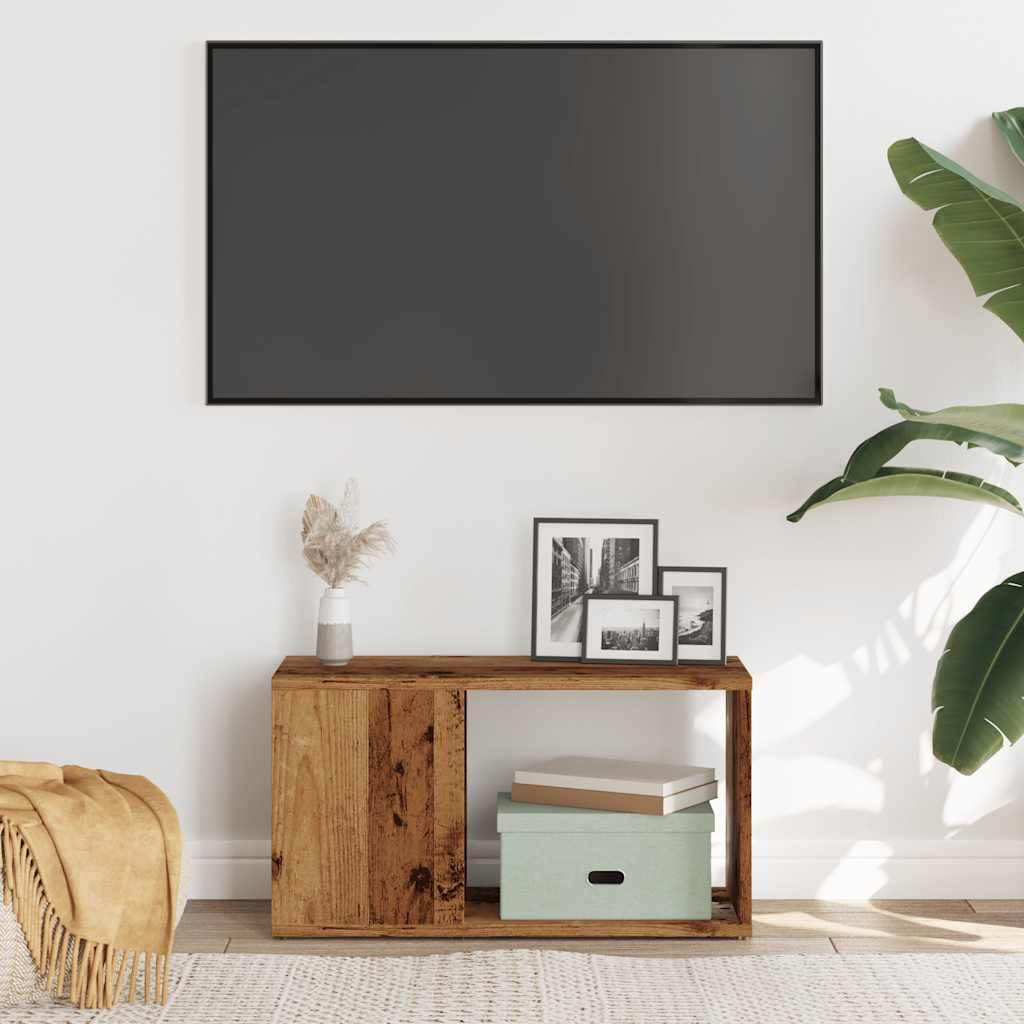 Mobile Porta TV Legno Antico 60x24x32 cm in Truciolato 856726