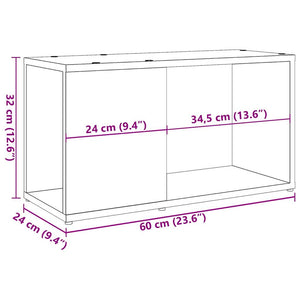 Mobile Porta TV Legno Antico 60x24x32 cm in Truciolato 856726