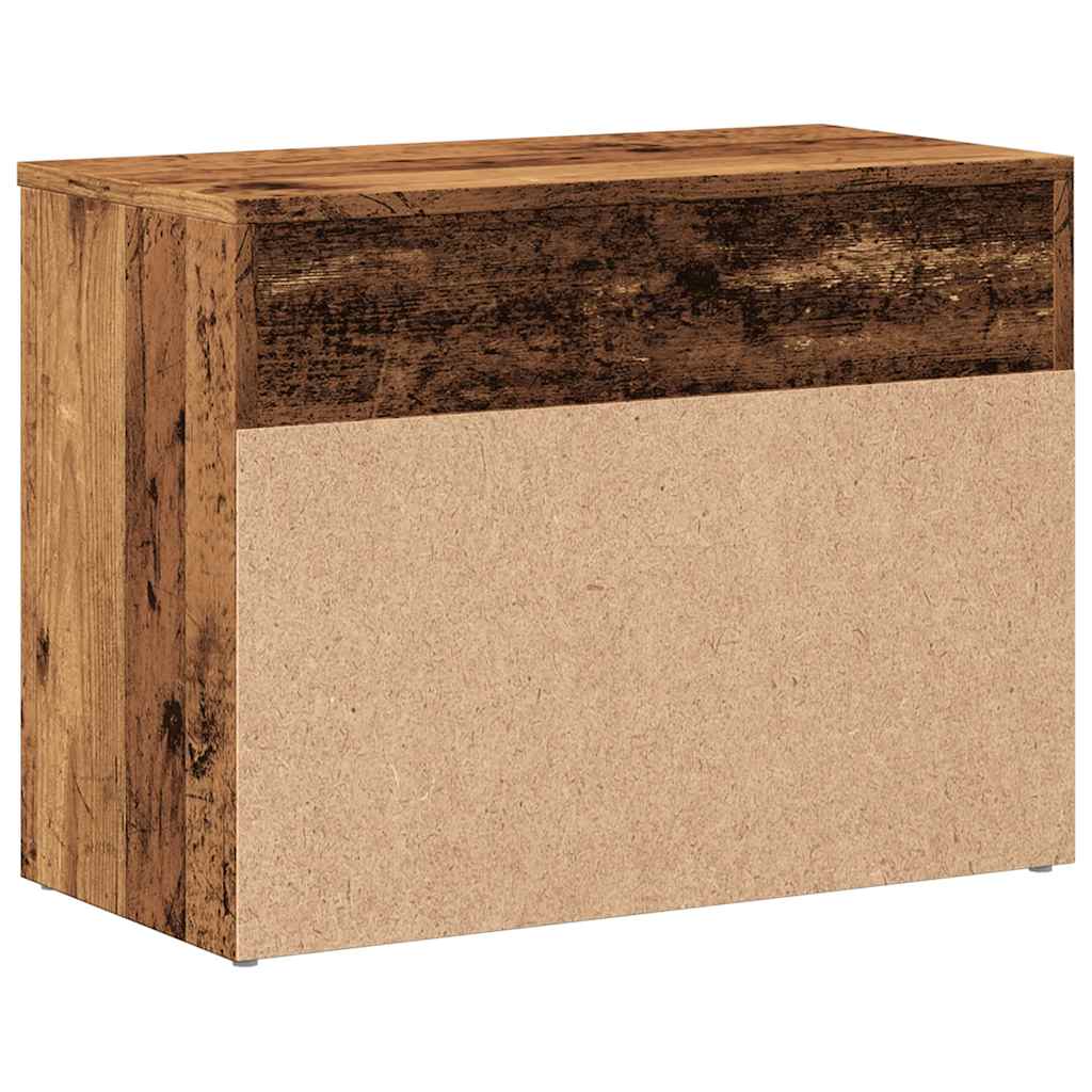 Scarpiera Legno Antico 60x30x45 cm in Legno Multistrato 856754