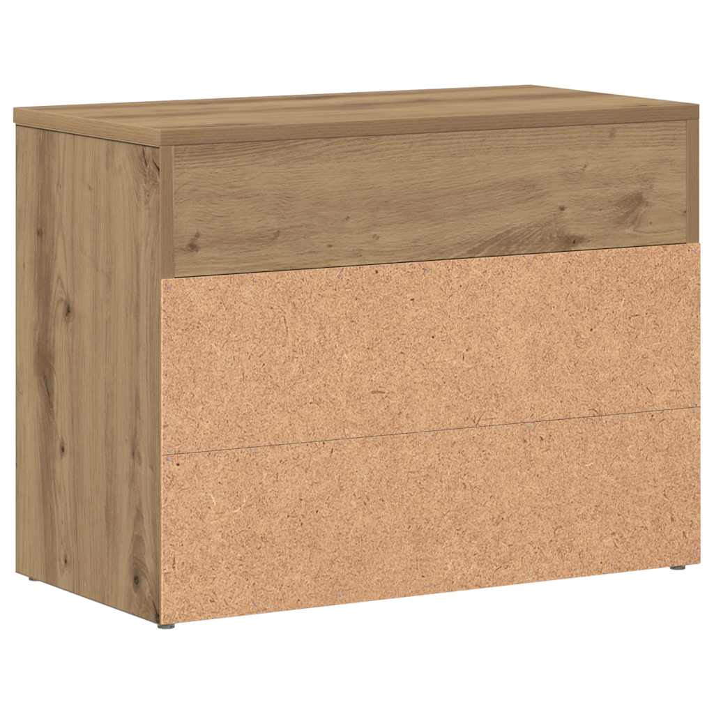 Scarpiera Rovere Artigianale 60x30x45 cm in Legno Multistrato 856755