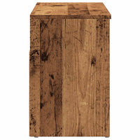 Scarpiera Legno Antico 80x30x45 cm in Legno Multistrato