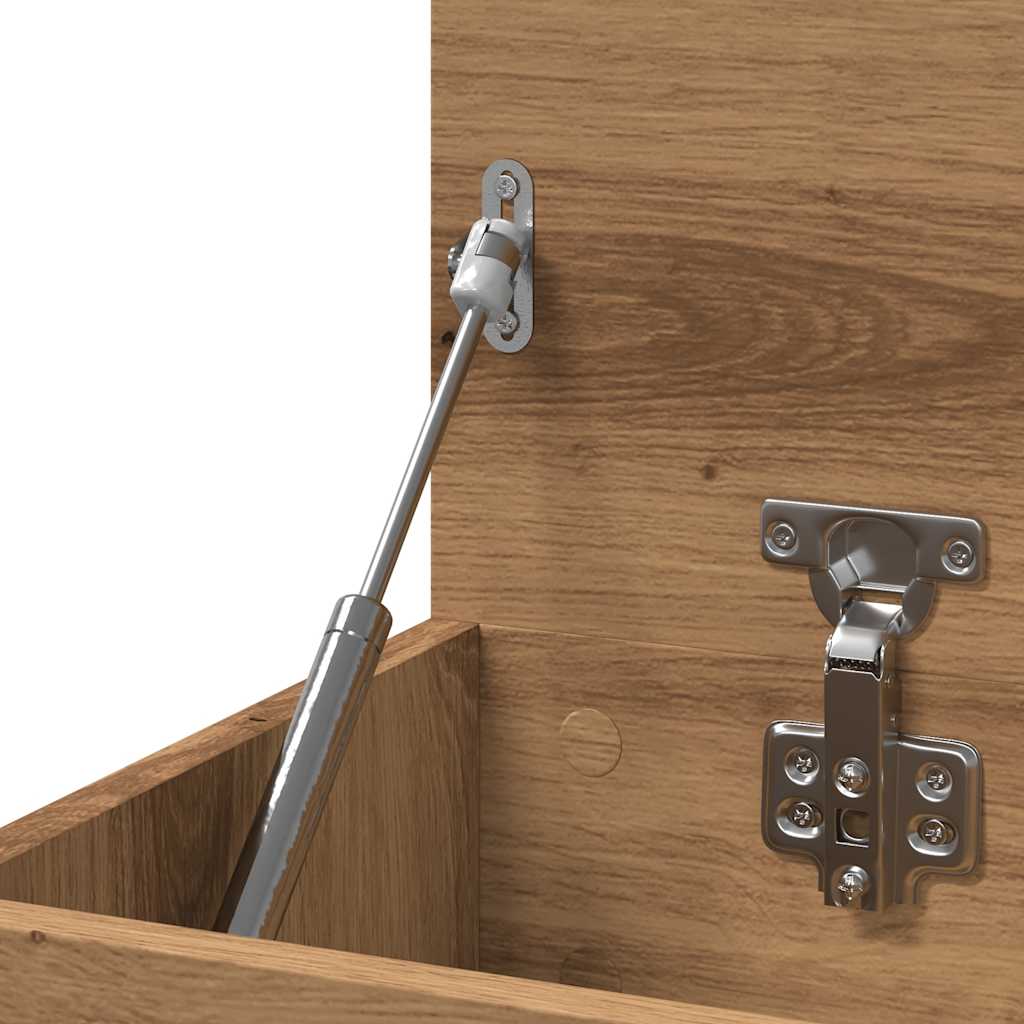 Scarpiera Rovere Artigianale 80x30x45 cm in Legno Multistrato