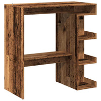 vidaXL Tavolo Bar con Ripiani Legno Antico 100x50x101,5 cm Truciolato