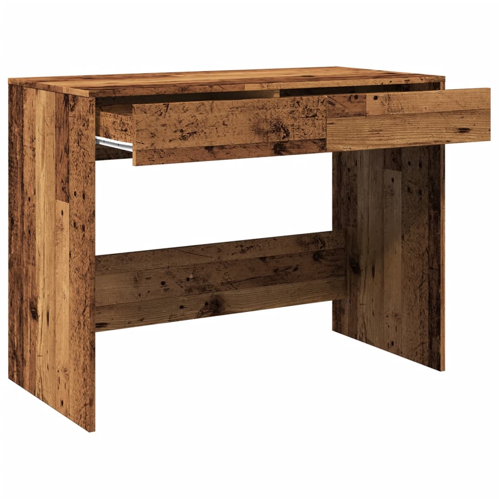 vidaXL Scrivania Legno Antico 101x50x76,5 cm in Legno Multistrato