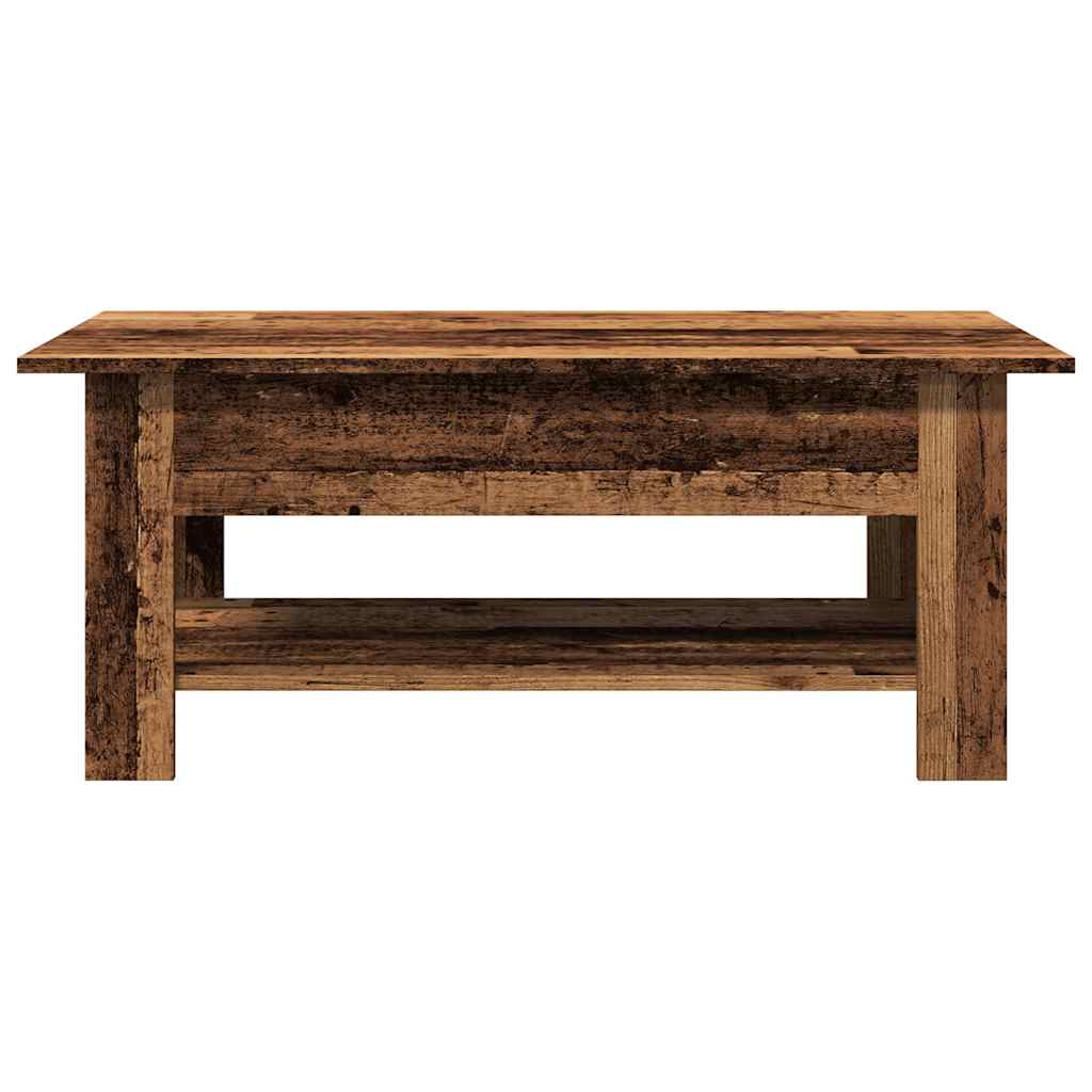 Tavolino da Salotto Legno Antico 102x55x42 cm Legno Multistrato 856796