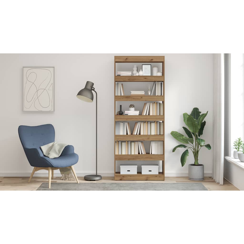 Libreria/Divisorio in Rovere Artigianale 80x30x198 cm 856817