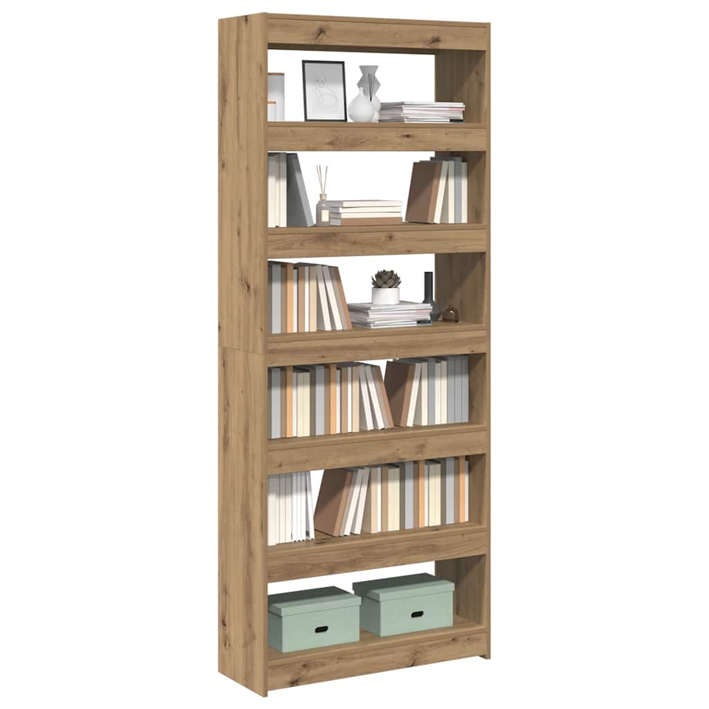 Libreria/Divisorio in Rovere Artigianale 80x30x198 cm 856817