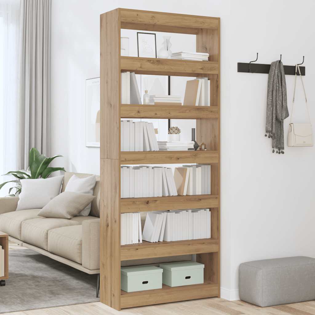 Libreria/Divisorio in Rovere Artigianale 80x30x198 cm 856817