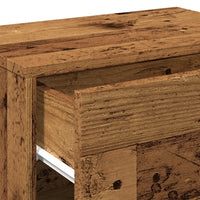 vidaXL Comodino da Parete Legno Antico