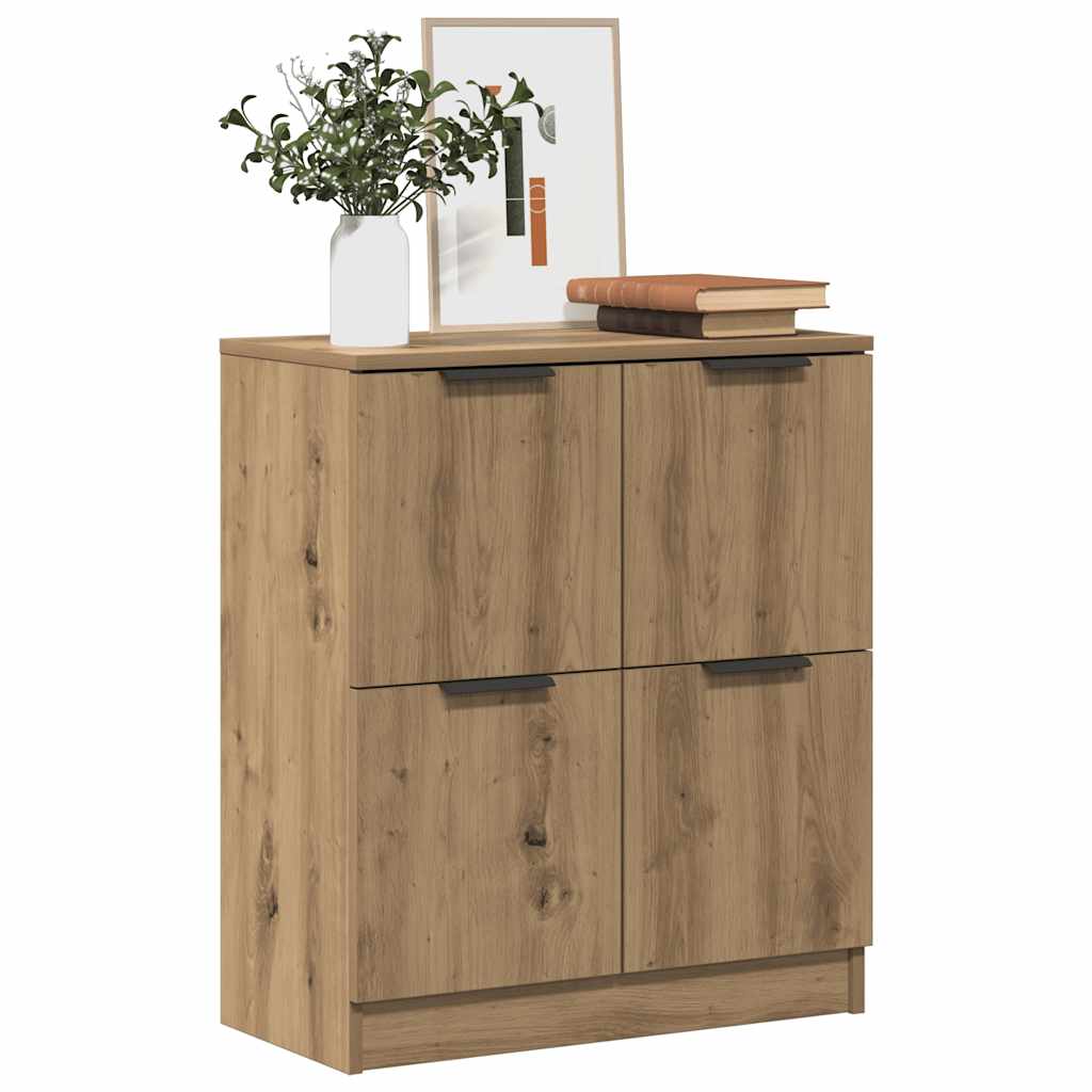 vidaXL Credenza Rovere Artigianale 60x30x70 cm in Legno Multistrato