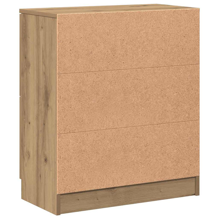 vidaXL Credenza Rovere Artigianale 60x30x70 cm in Legno Multistrato